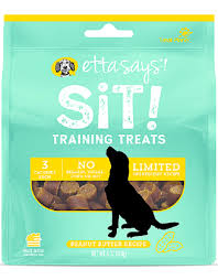 Etta Says! Sit Training Peanut Butter Treat 6 oz - Exotic Wings and Pet Things