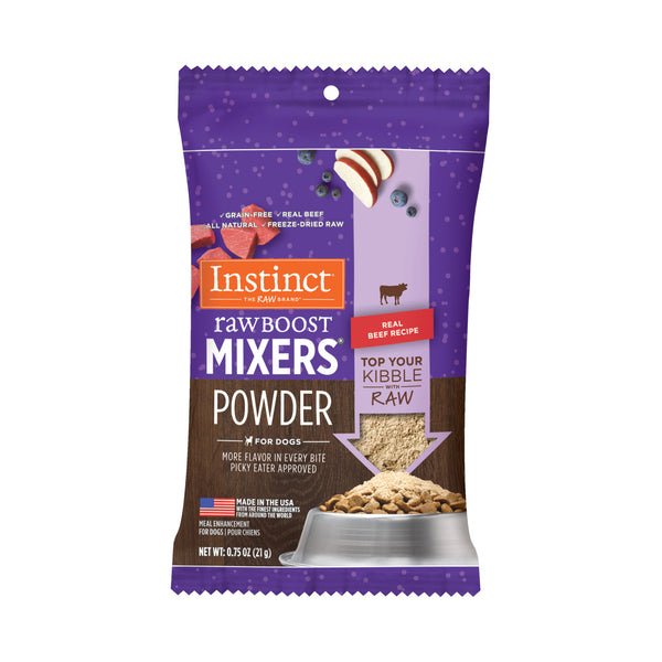 Instinct Raw Boost Powder All Natural Beef Dog Food Mixers