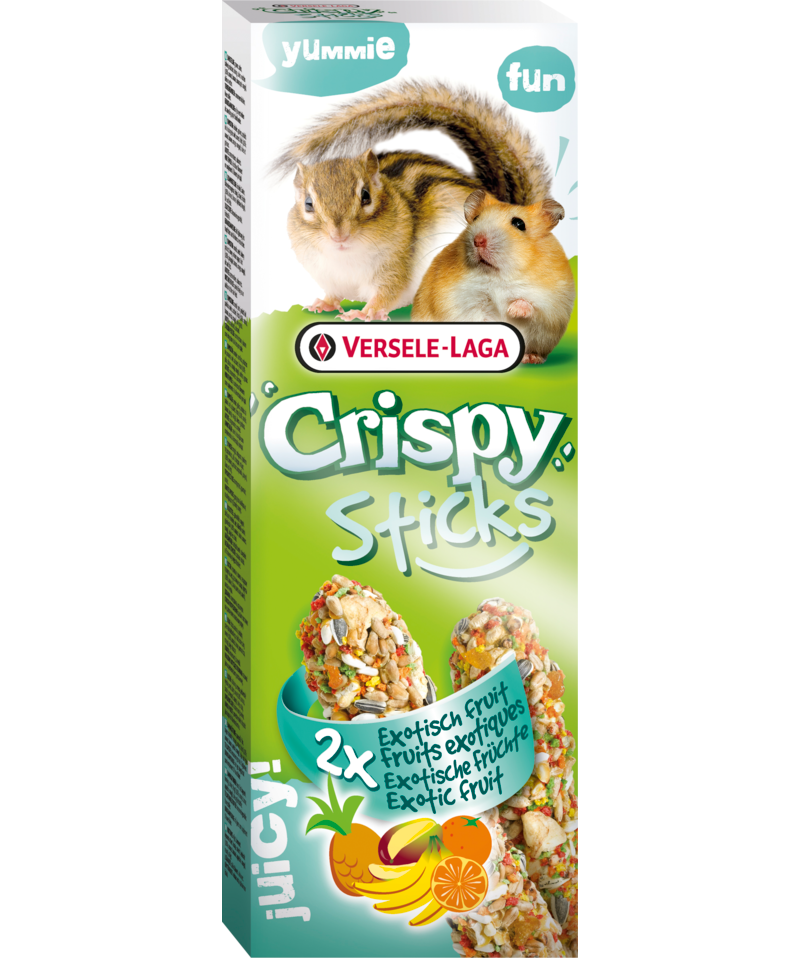 Versele-Laga Crispy Sticks Exotic Fruit for Hamster/Squirrel 2 Pack - Exotic Wings and Pet Things