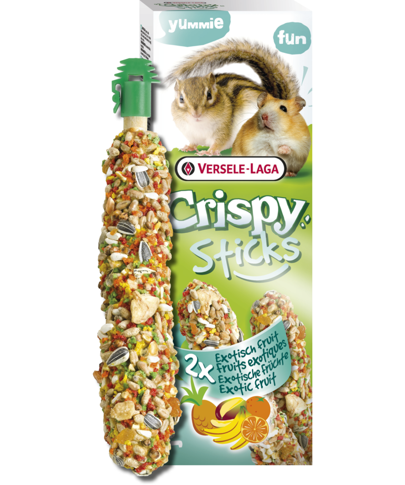 Versele-Laga Crispy Sticks Exotic Fruit for Hamster/Squirrel 2 Pack - Exotic Wings and Pet Things