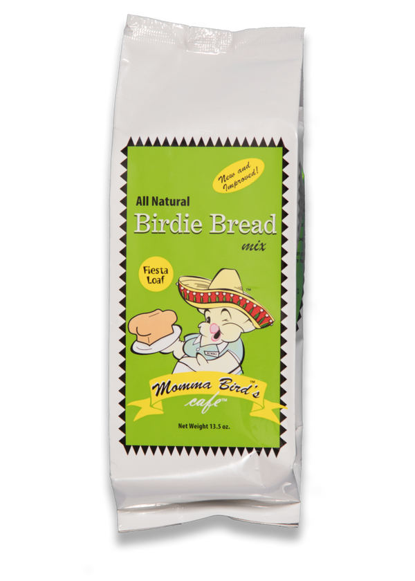 Momma Bird's Birdie Bread Fiesta Loaf 13.5 oz - Exotic Wings and Pet Things