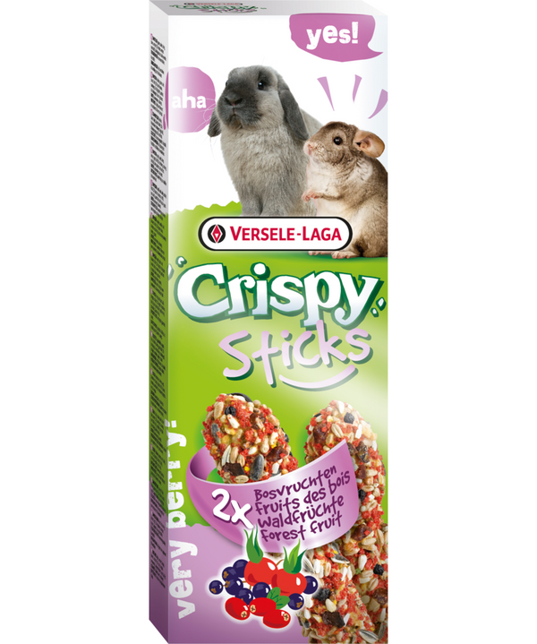 Versele-Laga Crispy Sticks Forest Fruit for Rabbit/Chinchilla 2 Pack - Exotic Wings and Pet Things