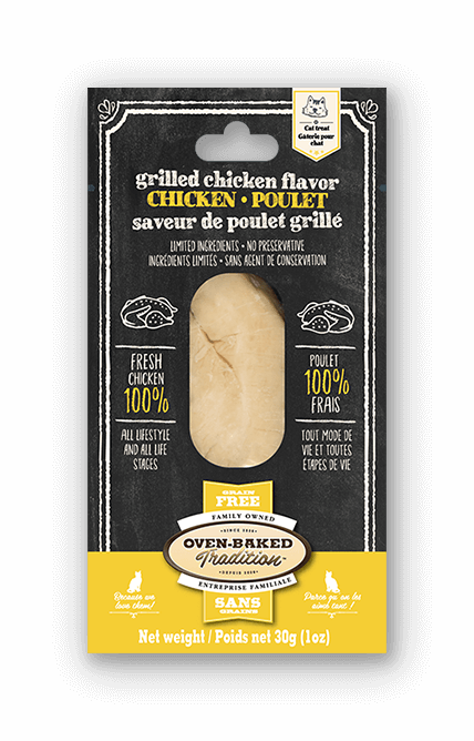 Oven Baked Tradition Grilled Chicken Cat Fillet Treat 12 x 30g 🍁
