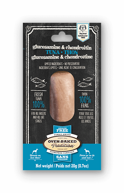 Oven Baked Tradition Tuna, Glucosamine & Chondroitin Dog Fillet Treat 12 x 20g 🍁