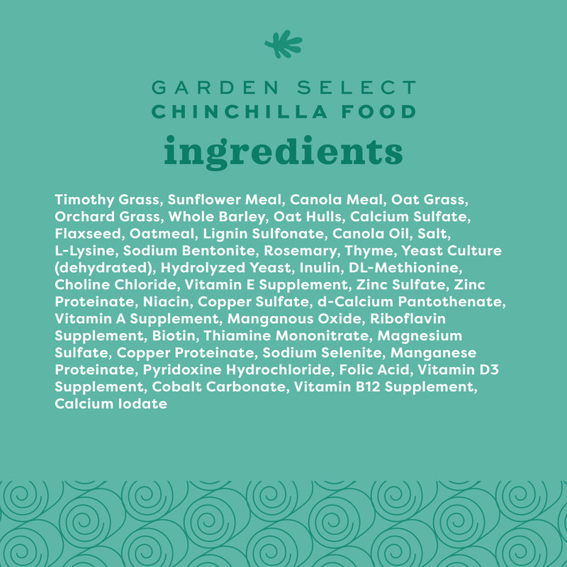 Oxbow Garden Select Chinchilla Food