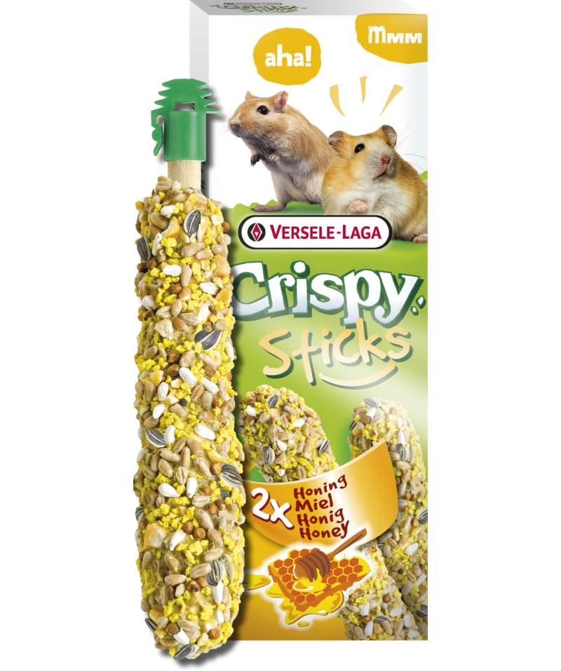 Versele-Laga Crispy Sticks Honey for Hamster/Gerbil 2 Pack - Exotic Wings and Pet Things