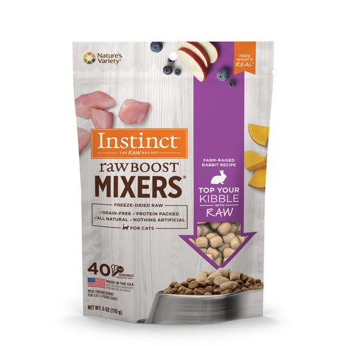 Instinct Raw Boost Farm-Raised Rabbit Cat Meal Mixer 6oz