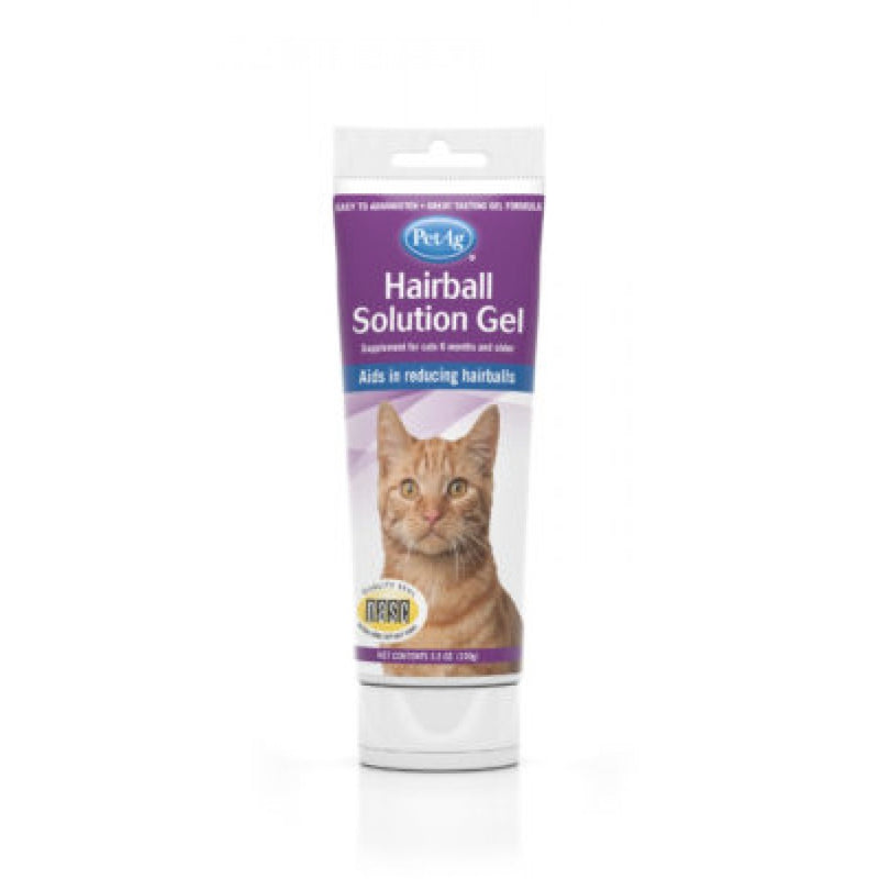 PetAg Hairball Solution Gel 3.5 oz For Cats
