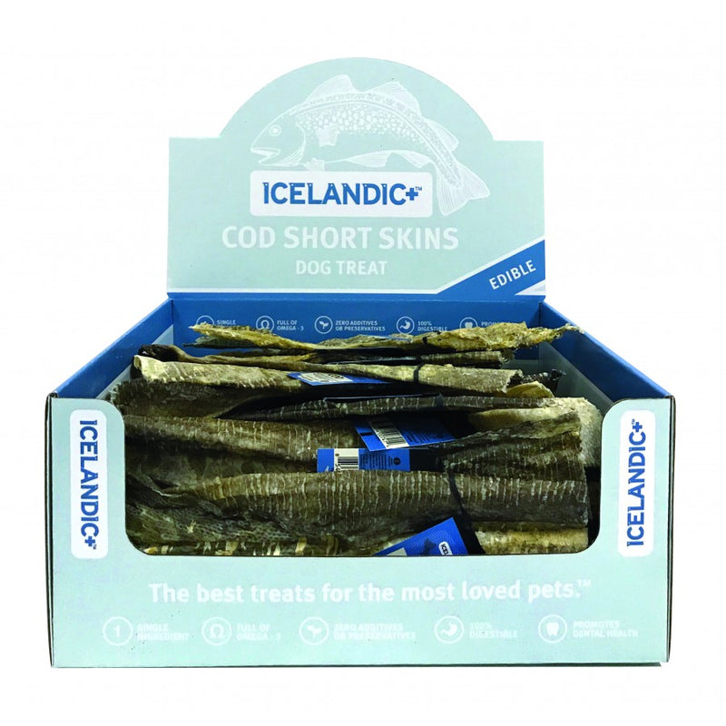 Icelandic+ Short Cod Skin Strips 8-10"