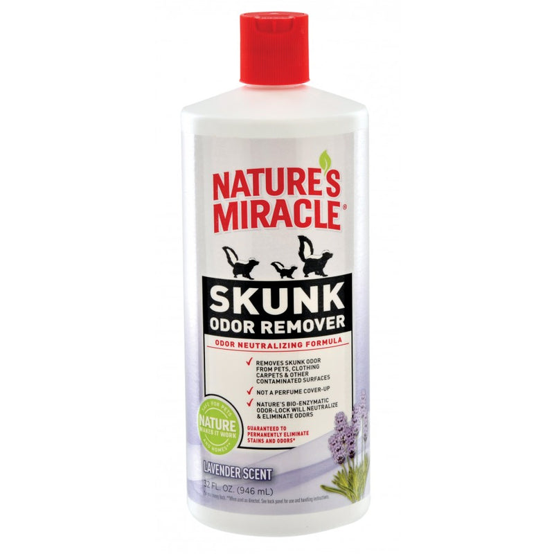Nature's Miracle Skunk Odor Remover Lavender Scented 32 oz - Exotic Wings and Pet Things