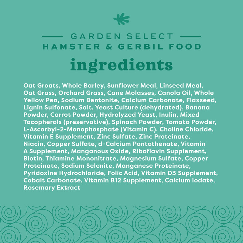 Oxbow Garden Select Hamster & Gerbil Food