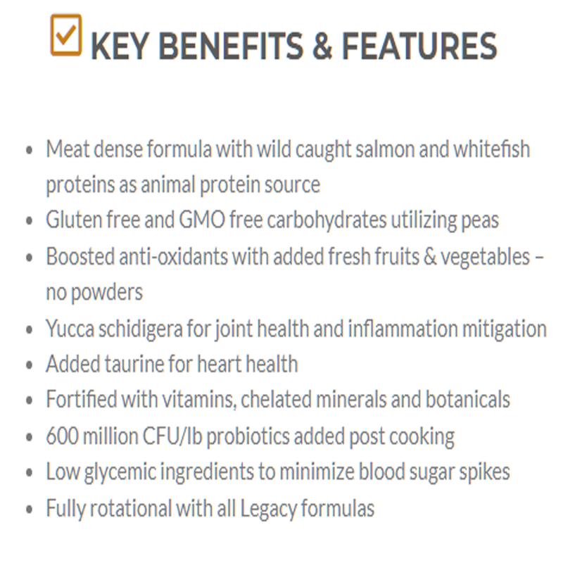 Legacy Grain Free Dog Food - Salmon
