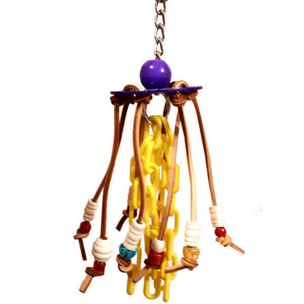 Billy Bird Leather Dangler Bird Toy - 2035 - Exotic Wings and Pet Things