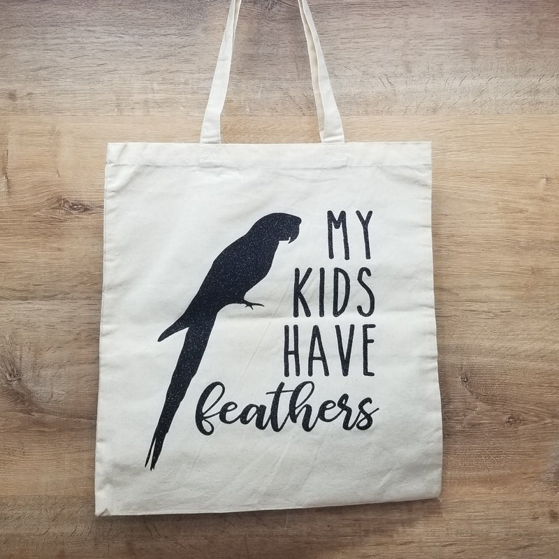 "My Kids Have Feathers" Canvas Bag