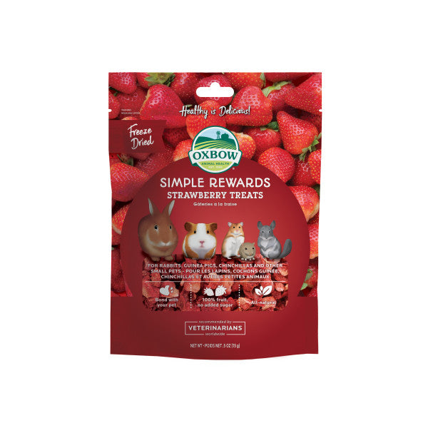 Oxbow Simple Rewards Strawberry Treat .50 oz