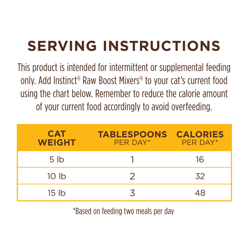 Instinct Raw Boost Cage-Free Chicken Cat Meal Mixer 6oz
