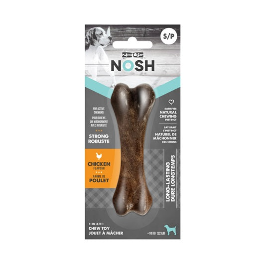 Zeus NOSH STRONG Chew Bone - Chicken Flavor - Exotic Wings and Pet Things