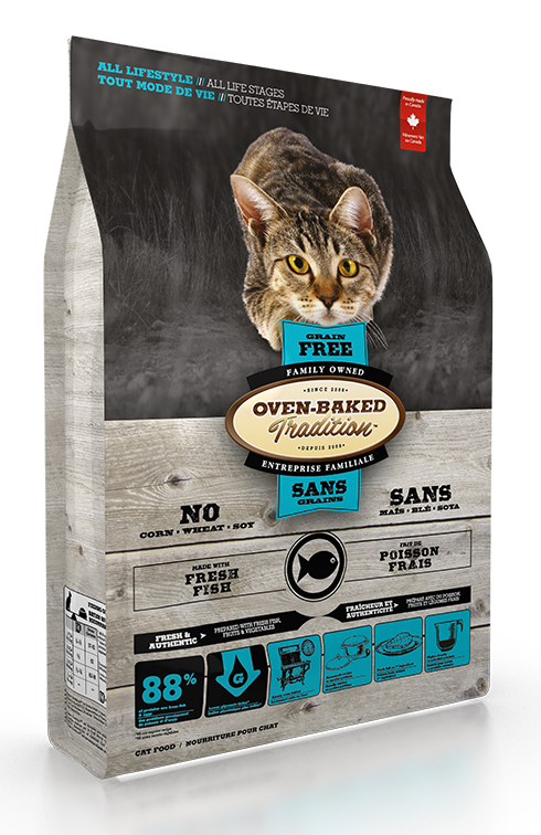 Oven Baked Tradition All Life Stages Grain Free Cat Food - Fish