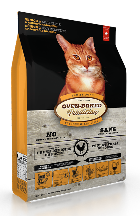 Oven Baked Tradition Senior Weight Management Cat Food - Chicken