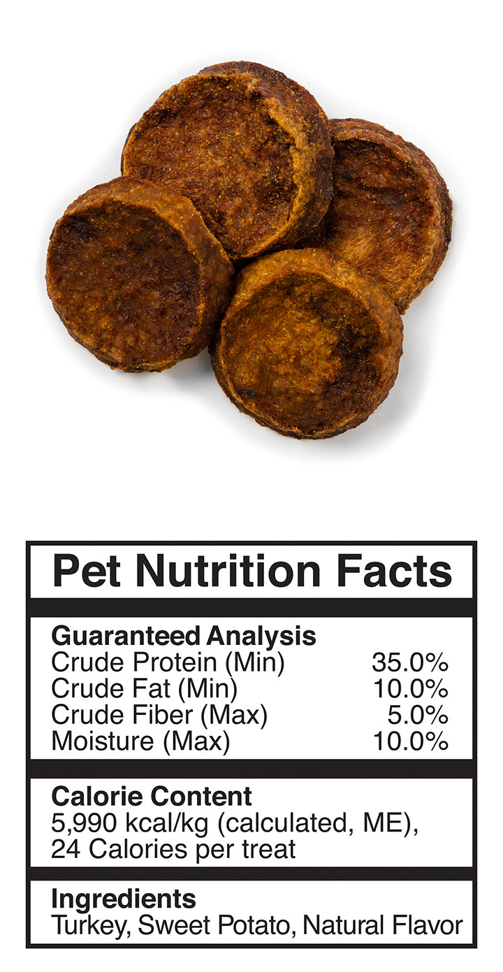 Fruitables Whole Jerky Bites Turkey & Sweet Potato Dog Treat 5oz
