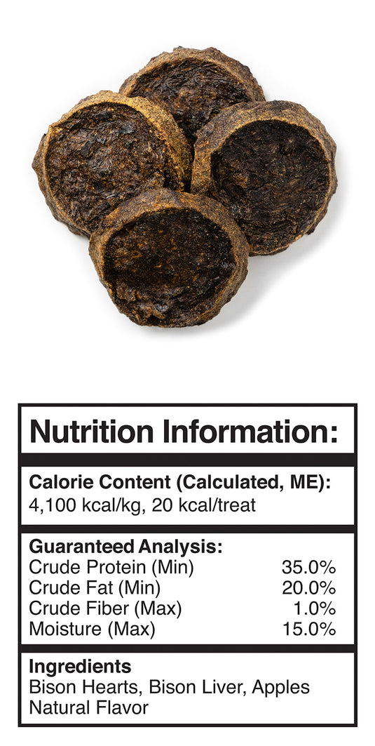 Fruitables Whole Jerky Bites Grilled Bison Dog Treat 5oz