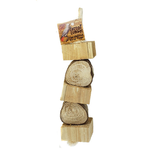 Softwood Chew Parrot Toy Various Sizes (SM-MED-LG) 🍁