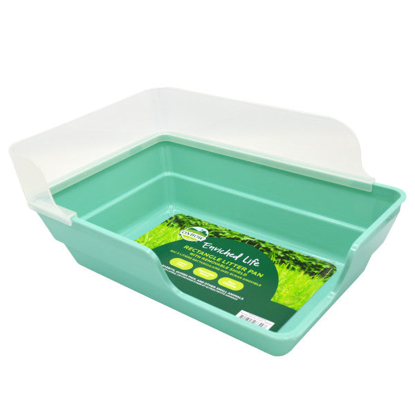 Oxbow Enriched Life Litter Pan with Removable Shield