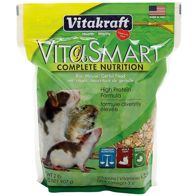 Vitakraft Vita-Smart Rat/Mouse/Gerbil Food 2.1 lb - Exotic Wings and Pet Things