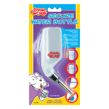 Living World Secure Water Bottle 5 oz / 8 oz / 16 oz / 33 oz - Exotic Wings and Pet Things