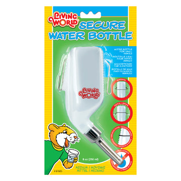 Living World Secure Water Bottle 5 oz / 8 oz / 16 oz / 33 oz - Exotic Wings and Pet Things