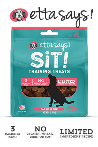 Etta Says! Sit Training Bacon Treat 6 oz - Exotic Wings and Pet Things