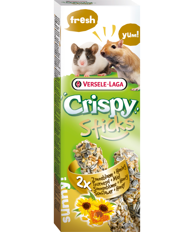Versele-Laga Crispy Sticks Sunflower & Honey for Mice/Gerbil 2 Pack - Exotic Wings and Pet Things