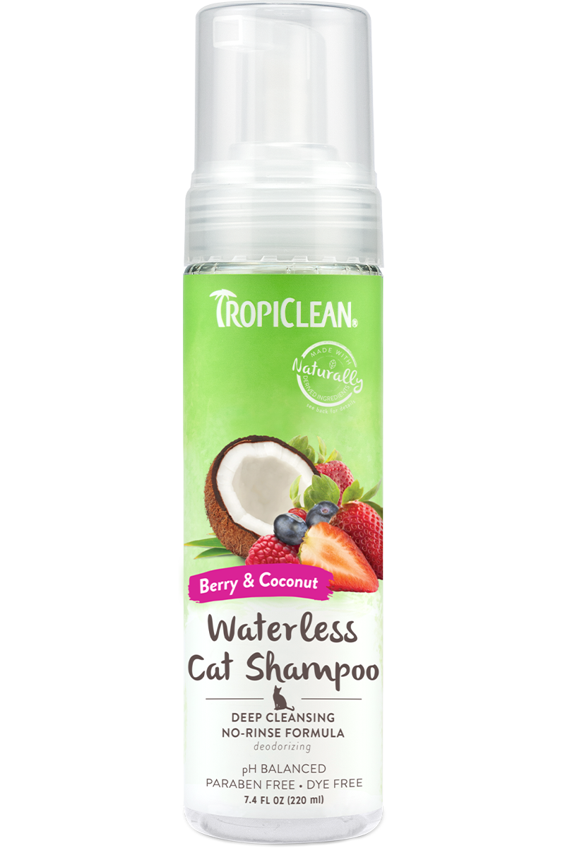 TropiClean Deep Cleaning Waterless Cat Shampoo 7.4 oz
