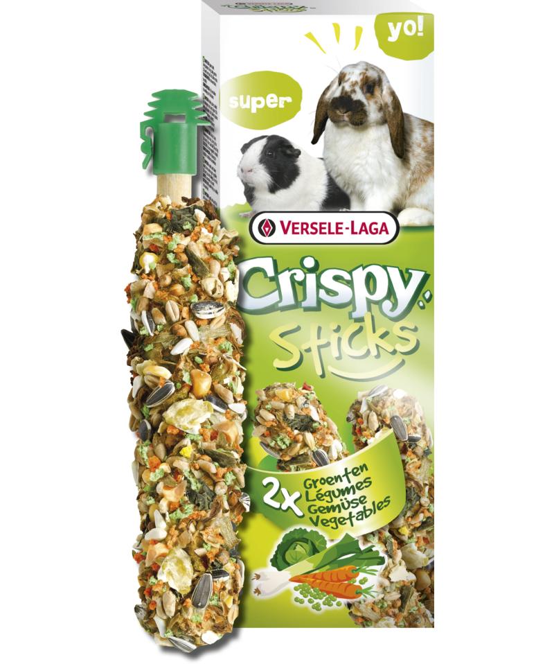 Versele-Laga Crispy Sticks Vegetable for Rabbit/Guinea Pig 2 Pack - Exotic Wings and Pet Things