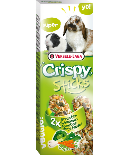 Versele-Laga Crispy Sticks Vegetable for Rabbit/Guinea Pig 2 Pack - Exotic Wings and Pet Things