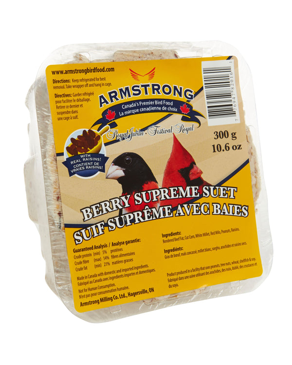 Armstrong Royal Jubilee Berry Supreme Suet 300 g - Exotic Wings and Pet Things