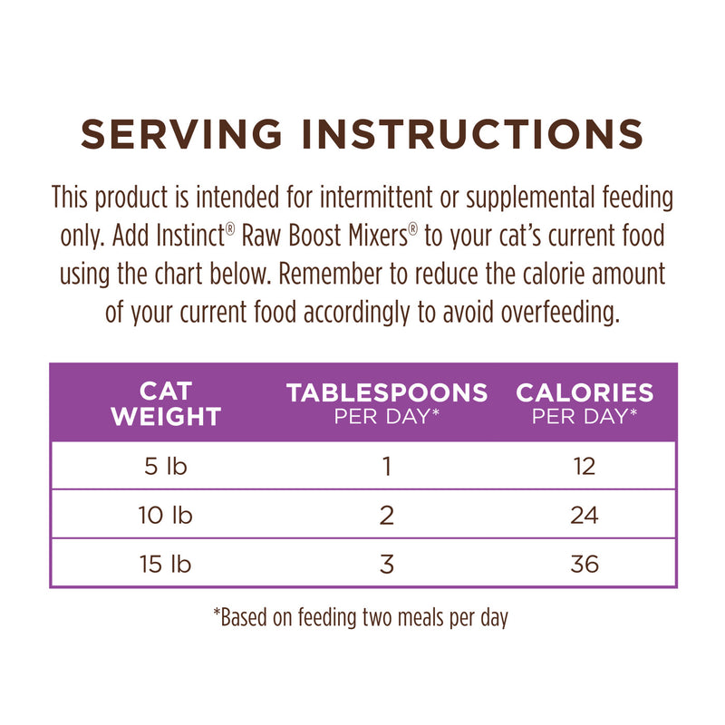 Instinct Raw Boost Farm-Raised Rabbit Cat Meal Mixer 6oz