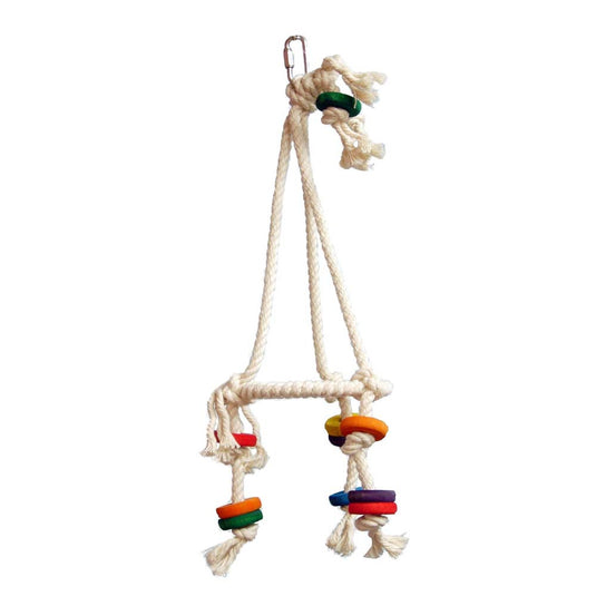 Zoo-Max Cotton Pyramid Parrot Swing (SM-Med-LG-XL) - 013 🍁