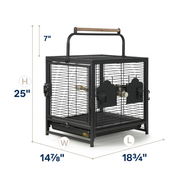Prevue Hendryx Wrought Iron Travel Carrier - 1307
